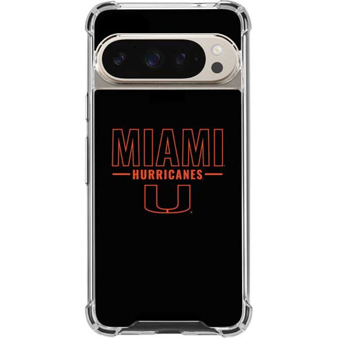 University of Miami Hurricanes Pixel 9/9 Pro Clear Case